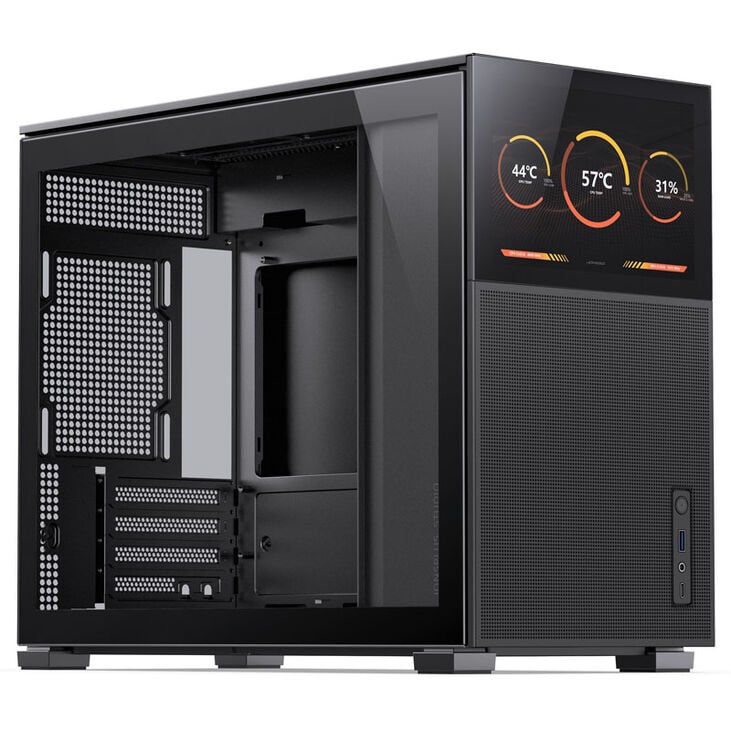 Jonsbo D31 MESH Screen Micro-ATX Gehäuse, Tempered Glass - schwarz image number 0