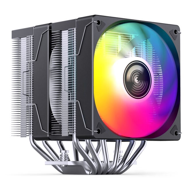 Jonsbo CR-3000E CPU-K&uuml;hler, Dual-Tower, RGB, 260W TDP - schwarz, 120mm image number 1
