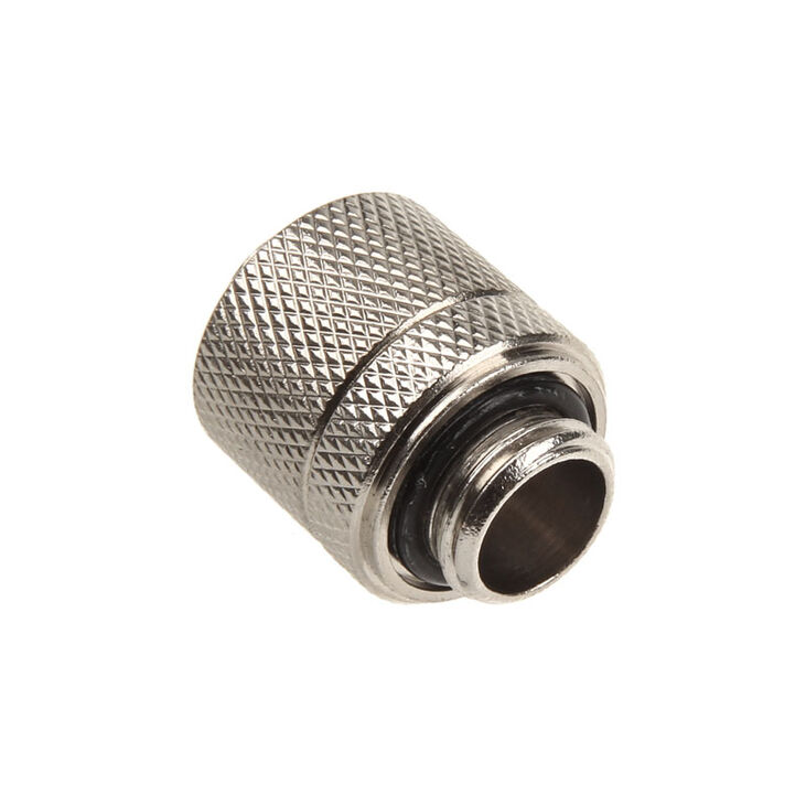 Connection straight G1/4 inch to 13/10mm - knurled, silver image number 1