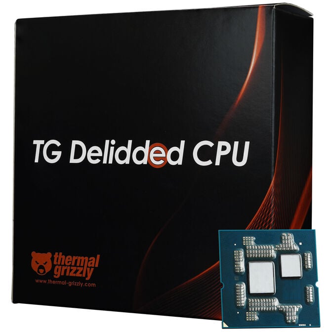 Thermal Grizzly Delidded CPU AMD 9800X3D, 8 cores, 5.2 GHz, Socket AM5 (Granite Ridge) - boxed, delidded image number 0