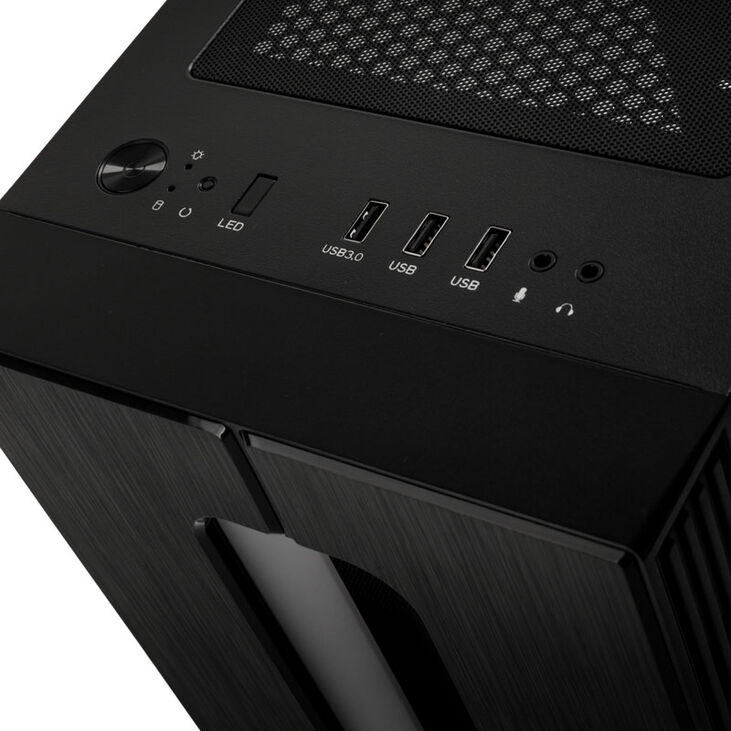 Kolink Nimbus RGB Midi-Tower, Tempered Glass - schwarz image number 4