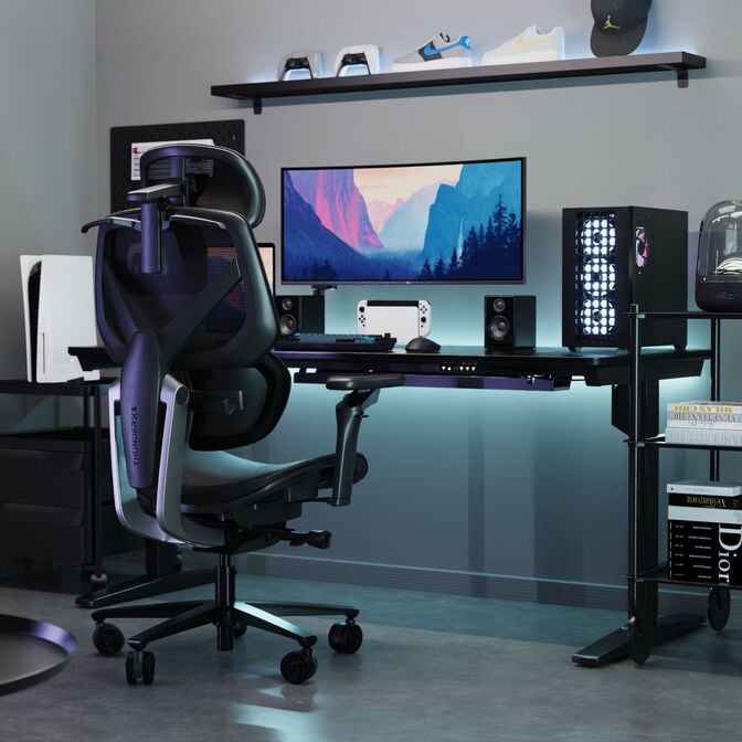 ThunderX3 FLEX Pro Gaming Stuhl, ergonomisch - Mesh, schwarz image number 9