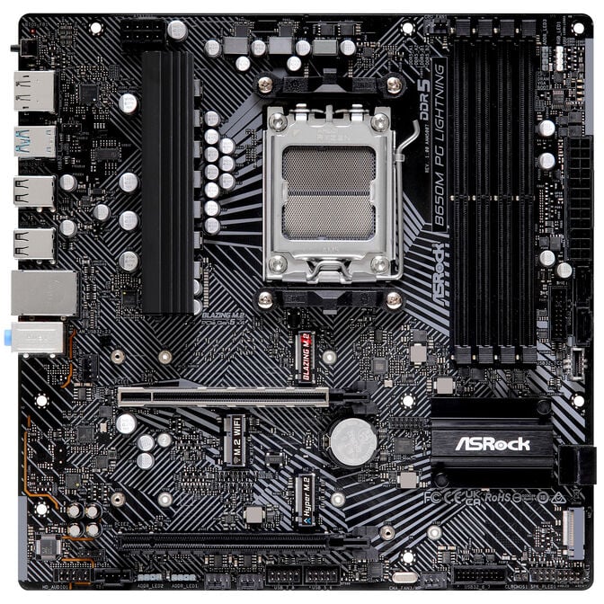 ASRock B650M PG Lightning, AMD B650 Motherboard - Socket AM5, DDR5 image number 2