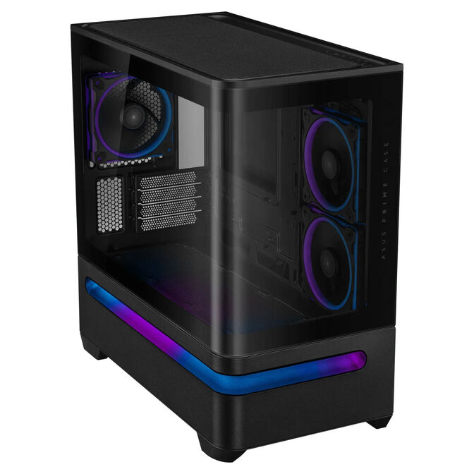 ASUS Prime AP202 ARGB PC-Geh&auml;use, Midi-Tower, mATX, ARGB, Tempered Glass - schwarz image number 1