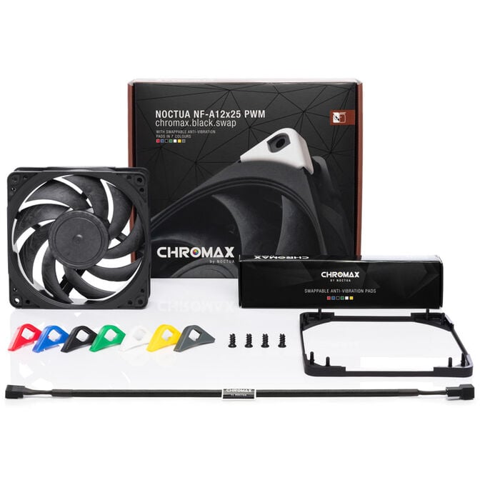 Noctua NF-A12X25 PWM chromax.black.swap L&uuml;fter - 120mm image number 8