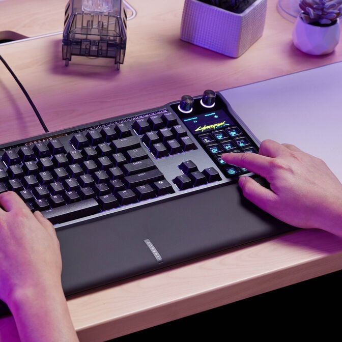 CORSAIR Galleon 100 SD Gaming-Tastatur, Full-Size, integriertes Stream Deck, Hot-Swap, DE - schwarz image number 31