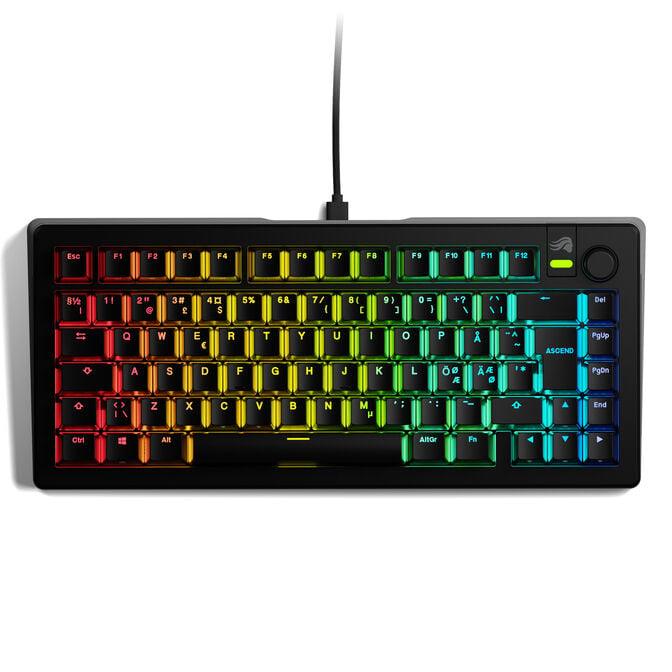 Glorious GMMK 3 75% Gaming-Tastatur, Fox Switches - ISO Nordic ND, schwarz image number 1
