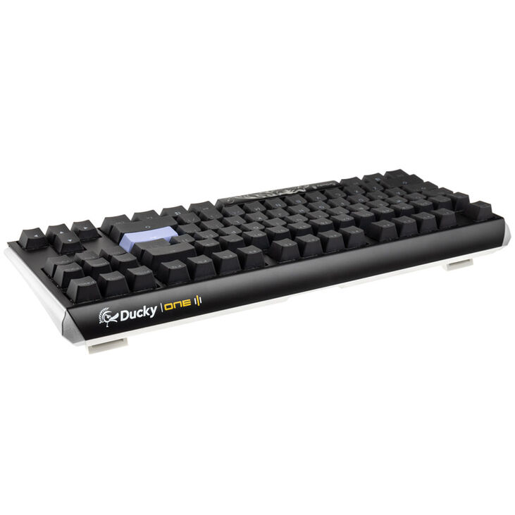 Ducky One 3 Classic Black/White TKL Gaming Keyboard, RGB LED - MX-Blue (US) image number 2