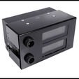 Alphacool ES 2U Ausgleichsbeh&auml;lter, f&uuml;r D5-Pumpen, mit Sensoren - schwarz image number null