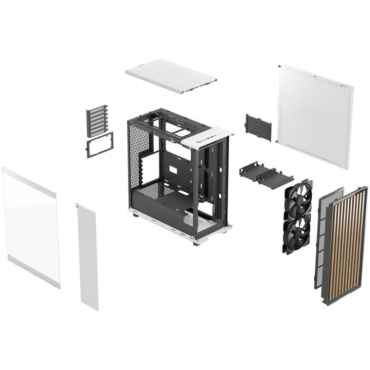 Fractal Design North Tempered Glass Midi-Tower - weiß image number 8