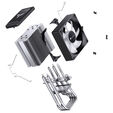 Jonsbo CR-1400 EVO ARGB CPU-K&uuml;hler, 92mm - schwarz image number null