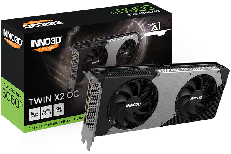 INNO3D GEFORCE RTX 5060 Ti Twin X2 OC, 16384 MB GDDR7
