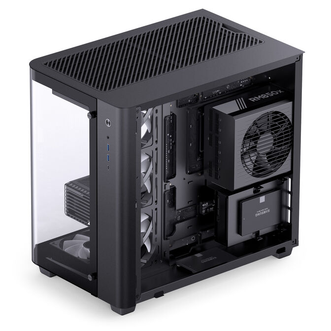 Jonsbo TK-3 PC Case, Mid Tower, ATX, Tempered Glass - Black image number 5