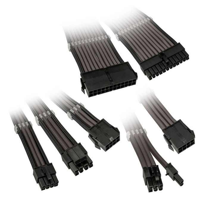 Kolink Core Adept Braided Cable Extension Kit - gunmetal image number 0