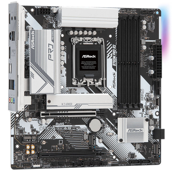 ASRock B760M Pro RS, Intel B760 Motherboard - Socket 1700, DDR5 image number 1
