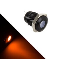Lamptron Vandalismus-gesicherte LED - orange, schwarze Fassung