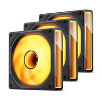 Jonsbo ZK-120B 3-Pack Case Fans, RGB - black