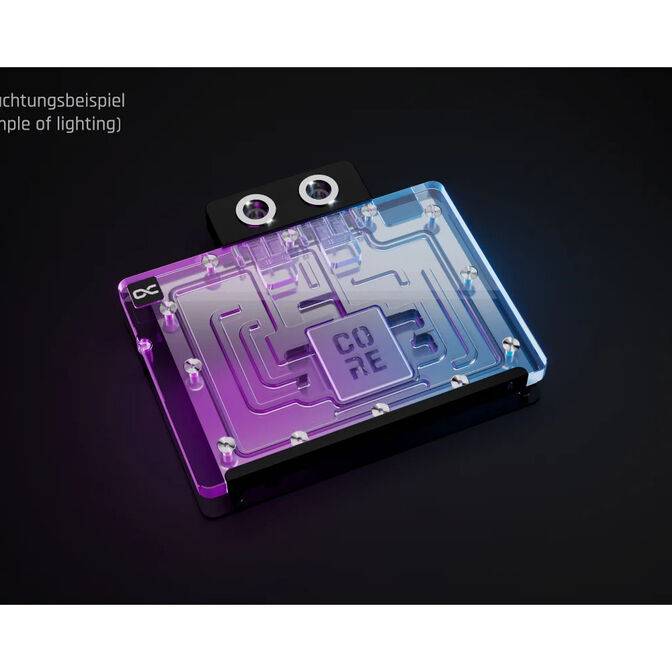 Alphacool Core GeForce RTX 5080 Phantom / GameRock GPU Water Cooler, ARGB, with Backplate - Acrylic image number 4
