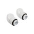 Corsair Hydro X Series Adapter 45 Degree G1/4 inch Male to G1/4 inch Female - 2 Pack, Rotatable, White image number null