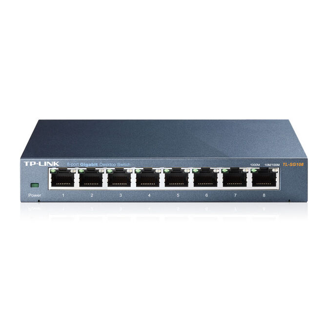 TP-Link TL-SG108 Gigabit-Switch, 8-Port, unmanaged - schwarz image number 1