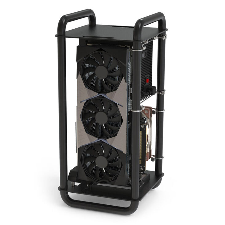 Streacom DA6 Mini-ITX Gehäuse - schwarz image number 4