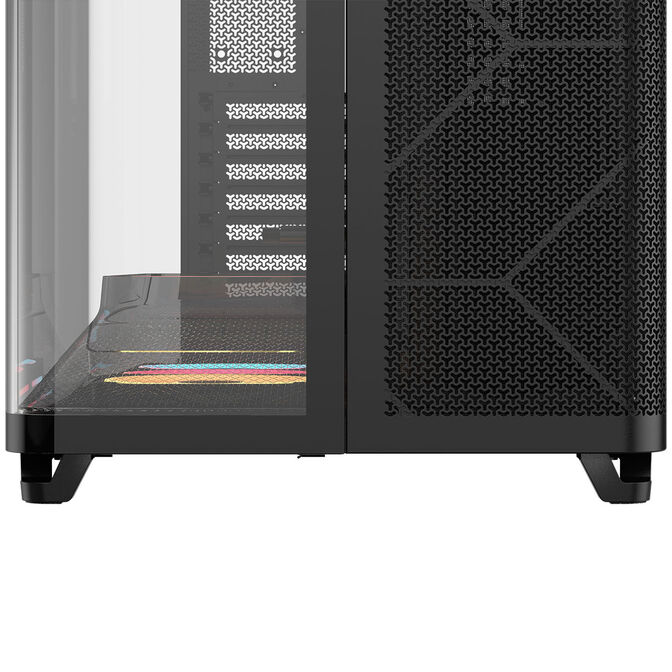 Corsair AIR 5400 LX-R LINK PC Case, Mid-Tower, Tempered Glass, RGB - includes 3x 120mm Fans, black image number 8