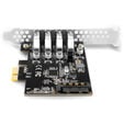 AXAGON PCEU-43RS PCIe Adapter 4x USB3.0 UASP VIA, 15-pin SATA power supply image number null