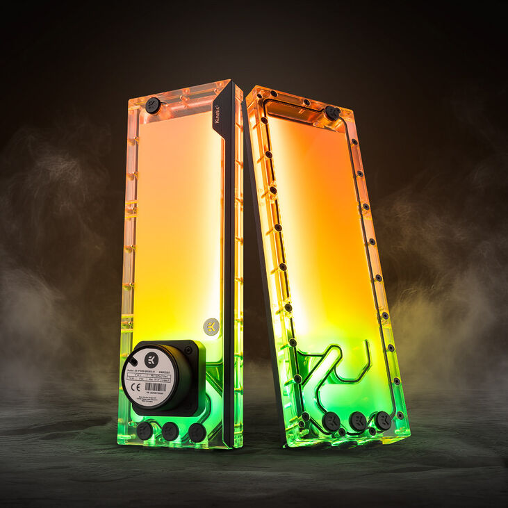 EK Water Blocks EK-Quantum Kinetic3 FLT D5/DDC Ausgleichsbehälter - 360mm, D-RGB, Acryl image number 2