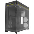 Montech HS02 PC Case, Midi Tower, ATX, Tempered Glass, ARGB - Black image number null