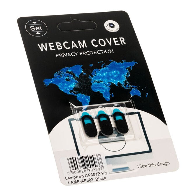 Lamptron Webcam Slide Cover, 3-St&uuml;ck - schwarz image number 2