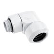 Icicle Fitting 90 Degree G1/4 Inch Female Thread to 13mm OD Hardtube - Rotatable, - White image number null