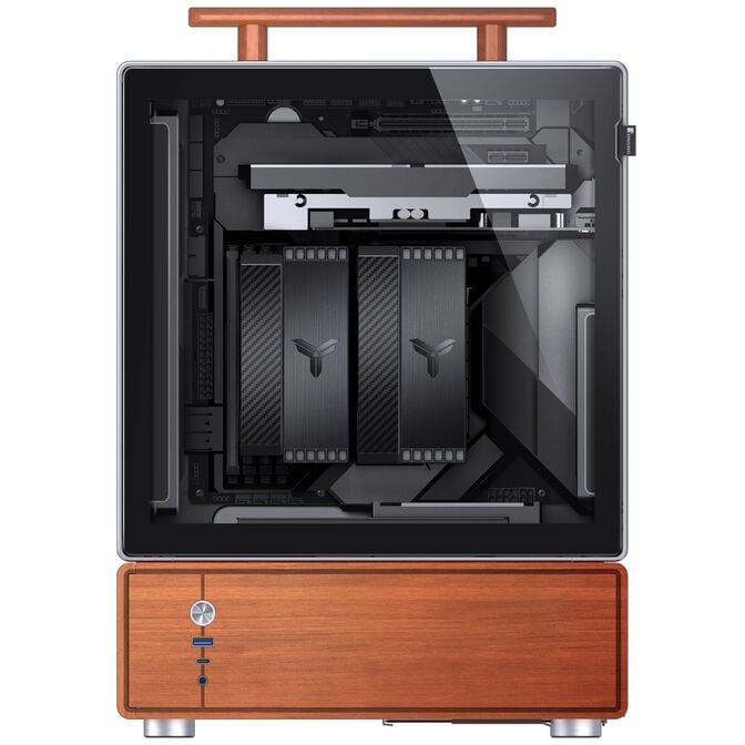 Jonsbo T7 PC-Geh&auml;use, Midi-Tower, mATX, Tempered Glass - silber image number 8