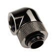 XSPC Adapter 90 Degree G1/4 Inch Male to G1/4 Inch Female - Rotatable, Black Chrome, Pack of 4 image number null