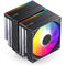Jonsbo CB80 CPU cooler, dual-tower, 2 x 120mm, PWM, RGB - black