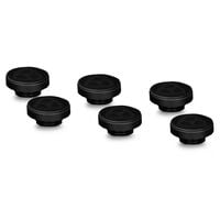 Thermal Grizzly DeltaMate Plug Verschlussstopfen, Messing, G1/4"-Gewinde - schwarz, 6er-Pack
