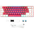 GAMIAC TKL69G SF Gaming Keyboard, Kailh Blue Switches, RGB - white/red image number null