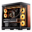 JONSBO TK‑4 Wood PC‑Geh&auml;use, Midi‑Tower, ATX, Tempered Glass - schwarz image number null