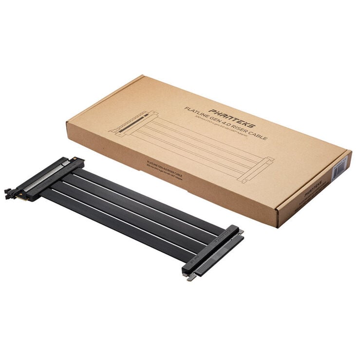 PHANTEKS PCI-E 4.0 x16 Riser Flat Line cable, 30cm - black image number 4