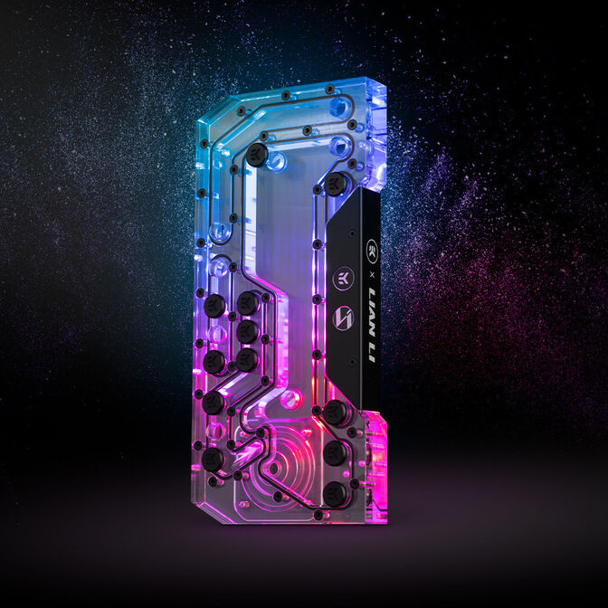 EK Water Blocks EK-Mana G2 PC-O11D EVO ARGB Distribution Plate, D5, D-RGB - Acrylic image number 2