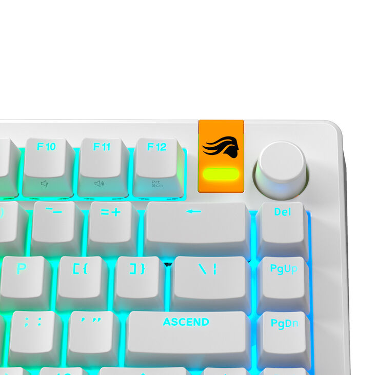 Glorious GPBT Backlit Keycaps, ANSI Layout (US), PBT, Dye-Sub - White image number 4