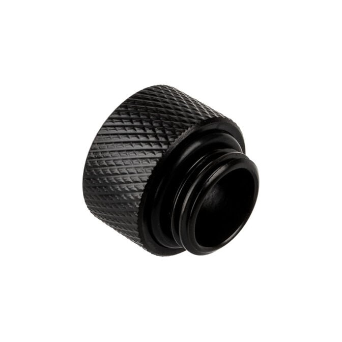 Alphacool Eiszapfen Adapter straight G1/4 inch female to G1/4 inch male - black image number 1