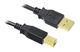 InLine USB 2.0 Kabel, A auf B, vergoldet, schwarz - 2m