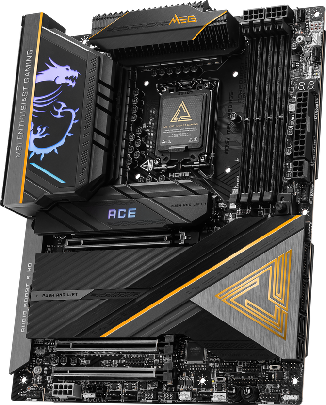 MSI MEG Z890 ACE motherboard, socket LGA 1851, Intel Z890, ATX, DDR5 image number 5