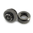 XSPC Anschluss G1/4" auf 14mm Hardtube, schwarz chrome - 8 St&uuml;ck image number null