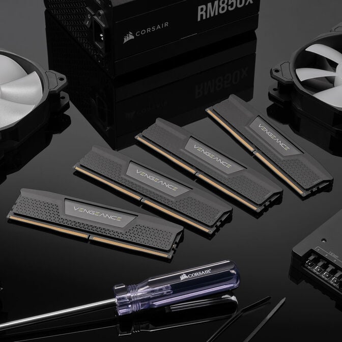 Corsair Vengeance DDR5-5600 RAM, CL40, XMP 3.0 - 128 GB Quad-Kit, schwarz image number 6