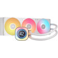 Corsair iCUE LINK Titan 360 RX LCD Komplett-Wasserk&uuml;hlung, RGB - 360mm, wei&szlig; image number null