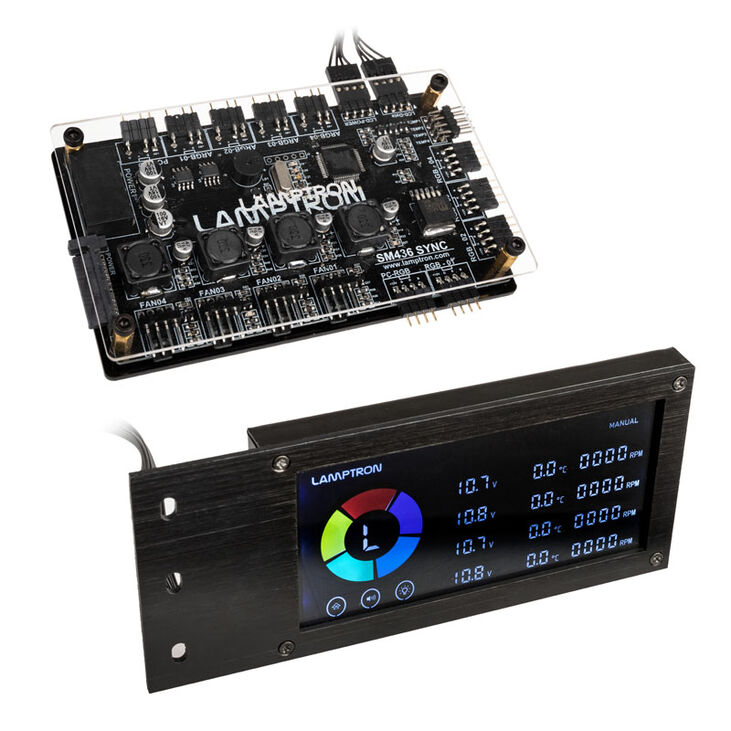 Lamptron SM436 Sync Edition PCI RGB-Lüfter und LED-Controller - schwarz image number 0