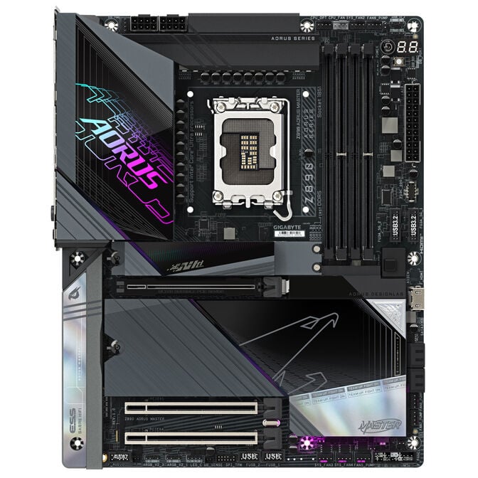 GIGABYTE Z890 AORUS Master Mainboard, Sockel LGA 1851, Intel Z890, ATX, DDR5 image number 2