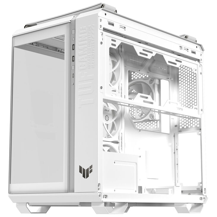 ASUS TUF Gaming GT502 Horizon PC Case, Mid Tower, ATX, Tempered Glass - white image number 5