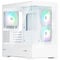 Zalman P30 V2 PC-Geh&auml;use, Mini-Tower, mATX, RGB, Tempered Glass - wei&szlig;
